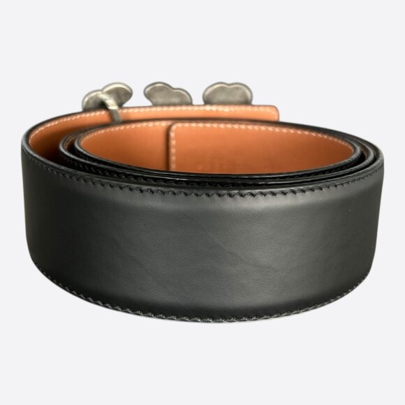 Louis Vuitton Black & Brown LV Ranch Logo Reversible Belt - Picture 2 of 3